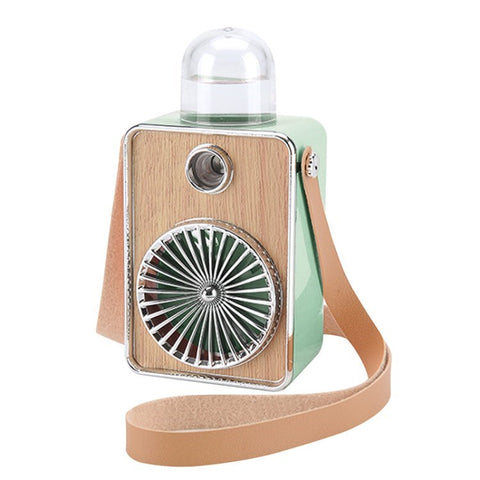 Portable Summer Cooling Fan with Light Mute Spraying Fan Personal Humidifier Fans