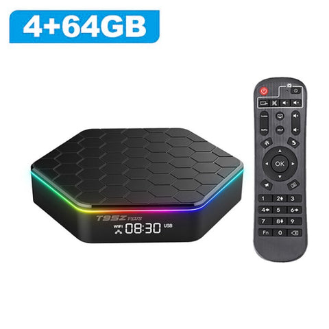 T95z plus Android 12.0 TV Box 4GB+32GB EU Plug Quad Core 6K HD Video Player WiFi Bluetooth-compatible 5.0 Set Top Box