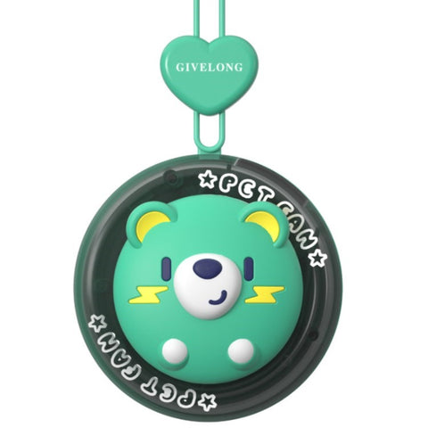 GIVELONG Portable Hanging Neck Fan Wearable Personal Fan 1200mAh Battery Operated USB Rechargeable Desktop Fan