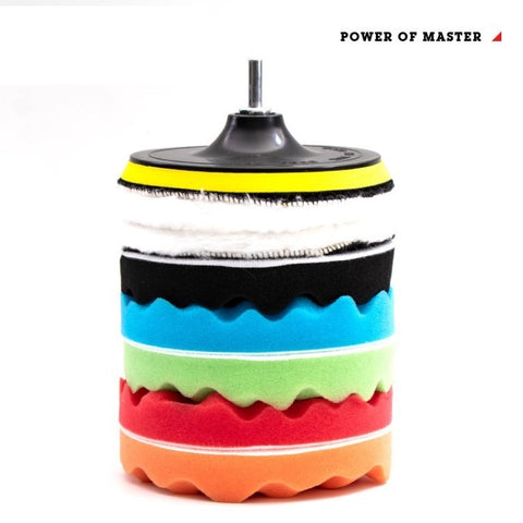 8Pcs Drill Polishing Pad 6 inch Buffing Pads Compound Automotive Polisher for Drill