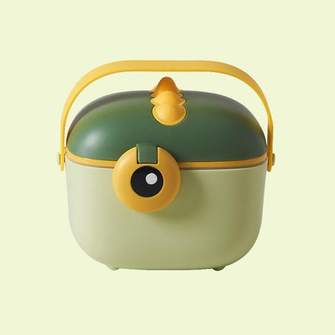 Cute Dinosaur Baby Formula Dispenser Portable Milk Powder Dispenser Container Storage Box (BPA-Free, NO FDA Certification)