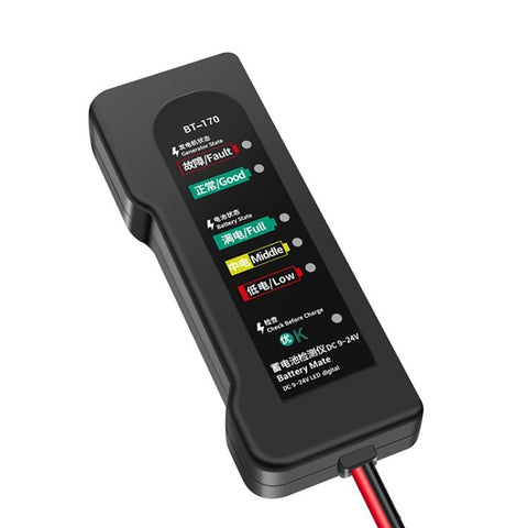 ANENG BT-170 12V Battery Tester 6-LED Car Failure Tester Battery Checker for Car Truck Motorcycle