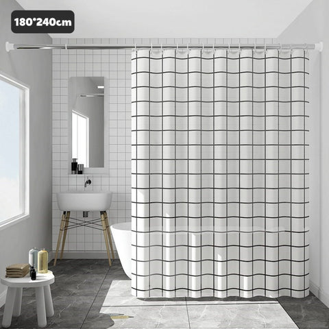 PEVA Shower Curtain Waterproof Pattern Printed Shower LinerBath Curtain for Bathroom Bathtub