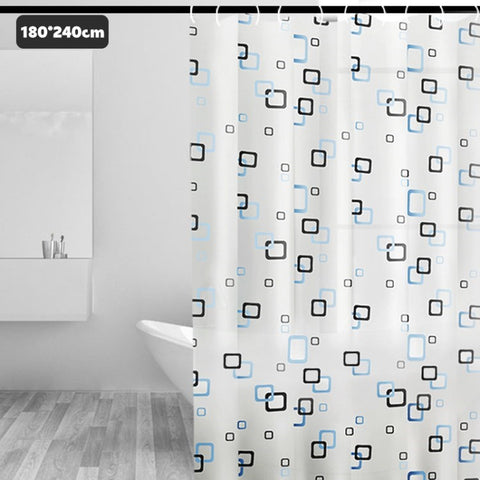 PEVA Shower Curtain Waterproof Pattern Printed Shower LinerBath Curtain for Bathroom Bathtub