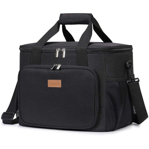 Portable Insulated Lunch Bag Oxford Coth Printing Large Cooler Tote Bag for Camping Picnic Travel