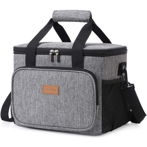 Portable Insulated Lunch Bag Oxford Coth Printing Large Cooler Tote Bag for Camping Picnic Travel