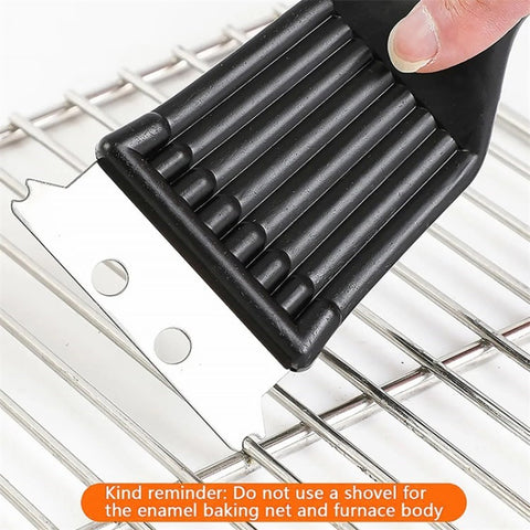 BBQ Grill Brass Wire Brush Stainless Steel Cleaning Brush with Comfortable Handle for Grill Cooking Grates