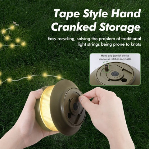 20m Retractable IPX4 Waterproof Light Strip Outdoor Camping Ambient Lamp