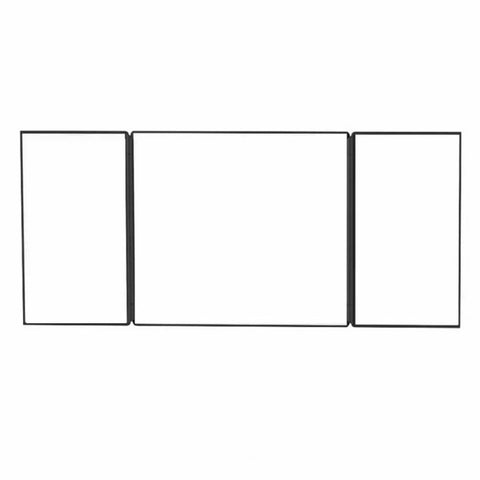 Car Sun Visor Wide View Collapsible Tri-Fold Makeup Mirror Auto Sunshade Cosmetic Mirror