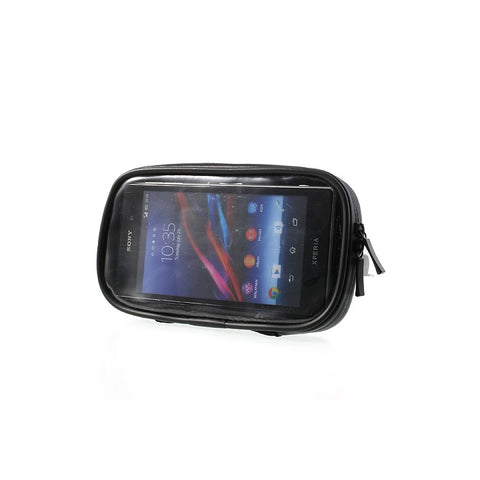360 Degree Rotation Motorcycle Rearview Mirror Mount w/ Waterproof Phone Case, Size: 16.5 x 9cm