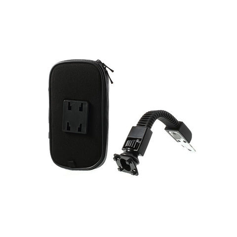 360 Degree Rotation Motorcycle Rearview Mirror Mount w/ Waterproof Phone Case, Size: 16.5 x 9cm