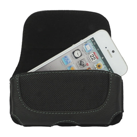 Horizontal Genuine Leather Belt Clip Holster Pouch Case for iPhone SE 5s 5 4S For iPod Touch 4