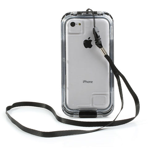 Premium IP68 Waterproof Protector Case for iPhone 4s 4 + Neck Strap