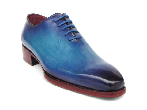 Paul Parkman Goodyear Welted Wholecut Oxfords Blue & Turquoise (ID#044TRQ)