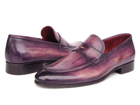 Paul Parkman Men's Purple Patina Penny Loafers (ID#17PRP33)