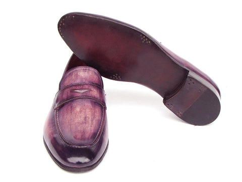 Paul Parkman Men's Purple Patina Penny Loafers (ID#17PRP33)