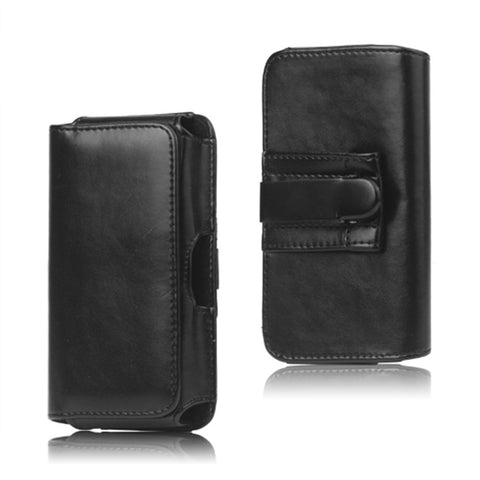 Leather Belt Clip Holster Pouch Case for Samsung Galaxy S 3 III I9300 S4 IV i9500;Black