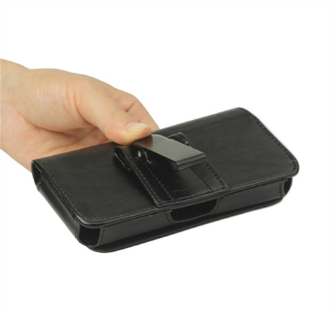 Leather Belt Clip Holster Pouch Case for Samsung Galaxy S 3 III I9300 S4 IV i9500;Black