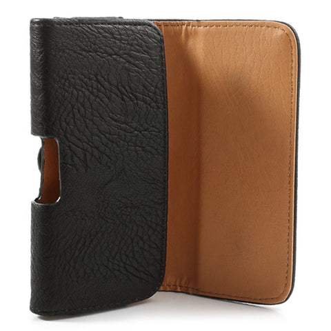 Horizontal Thick Leather Belt Clip Holster Pouch Case for Samsung i9190 Galaxy S4 Mini iPhone 4 / 4S / 5 / 5s / 5c