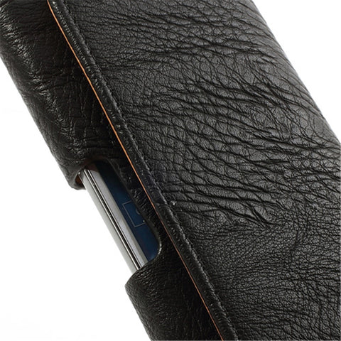 Horizontal Thick Leather Belt Clip Holster Pouch Case for Samsung i9190 Galaxy S4 Mini iPhone 4 / 4S / 5 / 5s / 5c