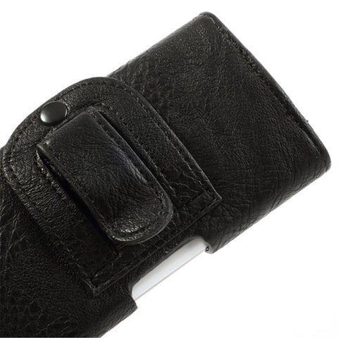 Horizontal Thick Leather Belt Clip Holster Pouch Case for Samsung i9190 Galaxy S4 Mini iPhone 4 / 4S / 5 / 5s / 5c