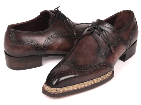 Paul Parkman Norwegian Welted Wingtip Derby Shoes Bronze (ID#8506-BRZ)