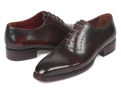 Paul Parkman Dark Bordeaux Goodyear Welted Oxfords (ID#56BRD83)