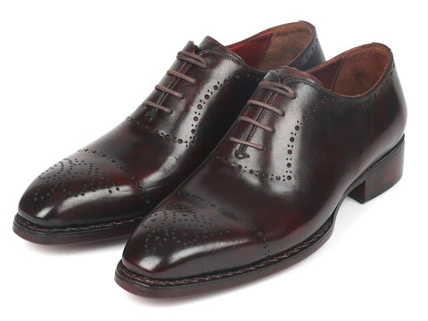 Paul Parkman Dark Bordeaux Goodyear Welted Oxfords (ID#56BRD83)