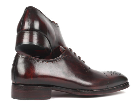 Paul Parkman Dark Bordeaux Goodyear Welted Oxfords (ID#56BRD83)