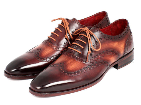 Paul Parkman Men's Two Tone Wingtip Oxfords (ID#PP22TX54)