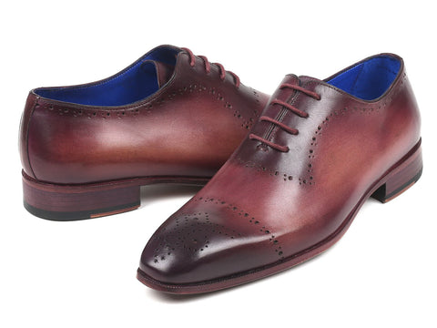 Paul Parkman Burgundy Hand-Painted Classic Brogues (ID#ZLS35BUR)