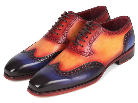 Paul Parkman Goodyear Welted Men's Wingtip Oxfords Multicolor (ID#6819-MLT)