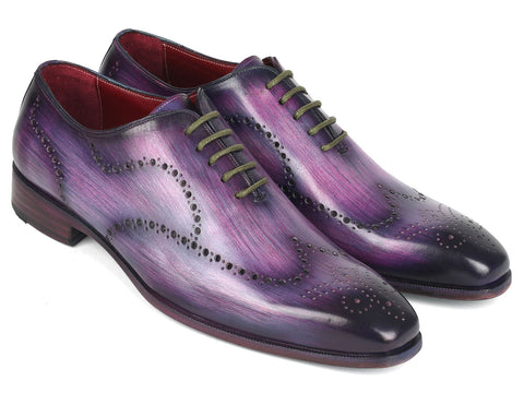 Paul Parkman Men's Wingtip Oxfords Purple (ID#741-PUR)