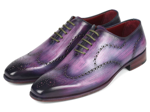 Paul Parkman Men's Wingtip Oxfords Purple (ID#741-PUR)