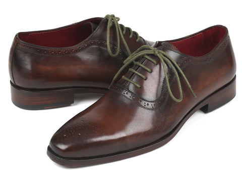 Paul Parkman Men's Brown Medallion Toe Oxfords (ID#FS78BW)