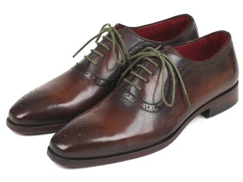 Paul Parkman Men's Brown Medallion Toe Oxfords (ID#FS78BW)