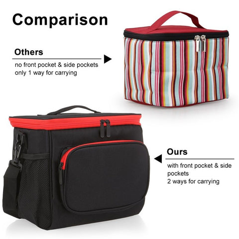 Thermal Insulated Lunch Bag Tote Box Picnic Tote Travel Accessory Organizer Tool