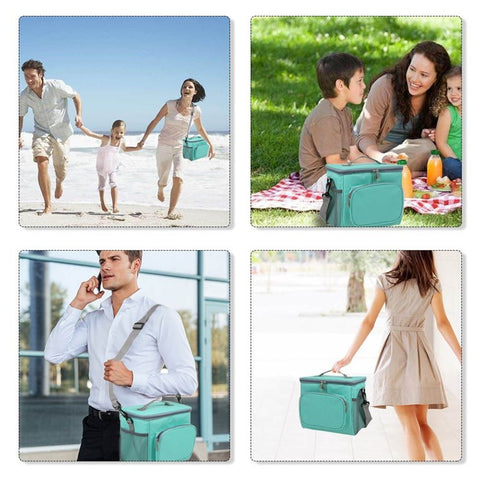 Thermal Insulated Lunch Bag Tote Box Picnic Tote Travel Accessory Organizer Tool