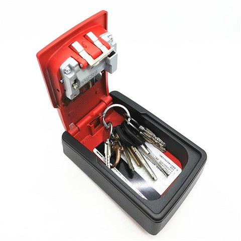 4-Digit Combination Lock Wall Mounted Key Storage Box Security Car Home Key Safe Box