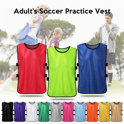12PCS Adults Soccer Quick Drying Football Vest Practice Sports Vest Breathable Bibs