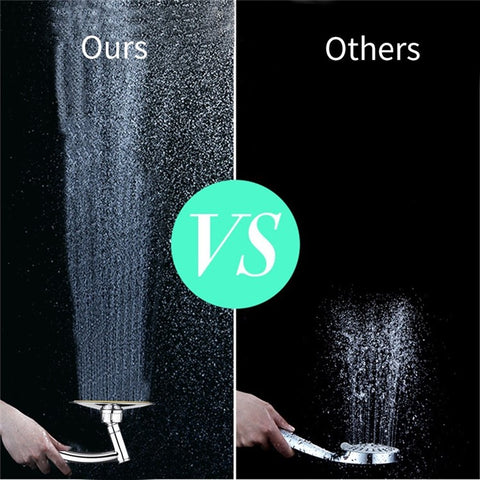 6-inch Rain 360°Rotatable Adjustable Bathroom Rain Spray  Bath Handheld Shower Head