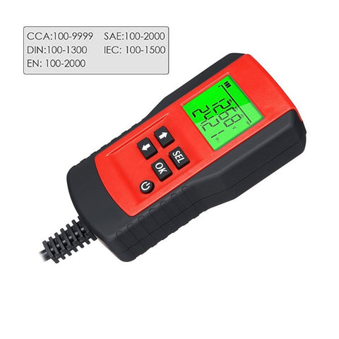 Battery Life Percentage Analyzer Voltage Resistance and Deep Cycle Battery Tester