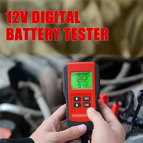 Battery Life Percentage Analyzer Voltage Resistance and Deep Cycle Battery Tester