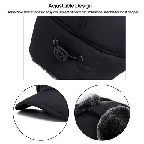 SUPPLEX Winter Warm Hat with Detachable Mask Full Face Outdoor Windproof Hat Baseball Cap