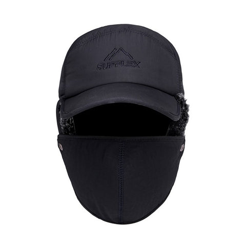 SUPPLEX Winter Warm Hat with Detachable Mask Full Face Outdoor Windproof Hat Baseball Cap