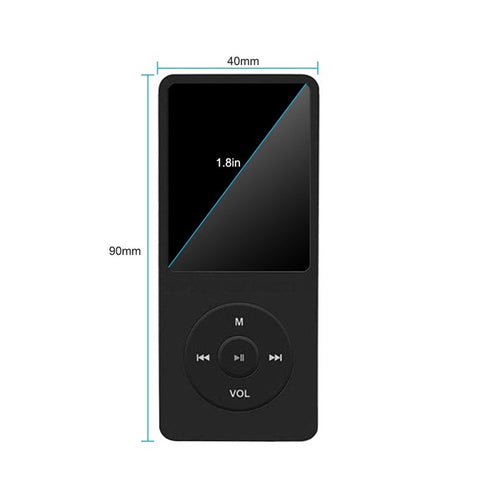 MP3/MP4 Player Music Player 1.8'' Screen MP3 Music Player with FM Radio Voice Recorde for Kids Adult