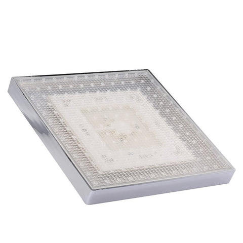 LED Rainfall Shower Head Square Shower Head Automatically RGB Color-Changing Temperature Sensor Showerhead for Bathroom