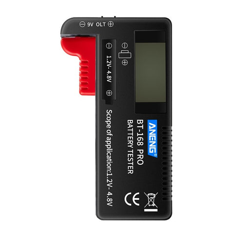 ANENG BT-168 PRO Battery Tester Digital-display Battery Checker Battery Capacity Diagnostic Tool for Checking D C AAA AA Button Battery