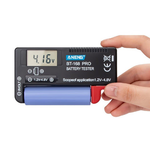 ANENG BT-168 PRO Battery Tester Digital-display Battery Checker Battery Capacity Diagnostic Tool for Checking D C AAA AA Button Battery