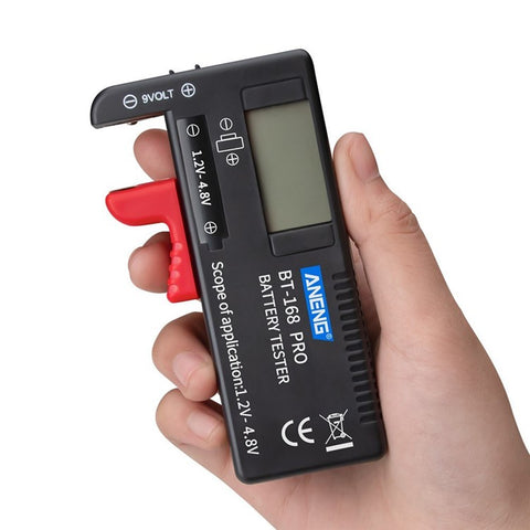 ANENG BT-168 PRO Battery Tester Digital-display Battery Checker Battery Capacity Diagnostic Tool for Checking D C AAA AA Button Battery